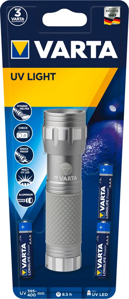  Varta UV-Taschenlampe Mit 3xAAA Batterien 15638101421