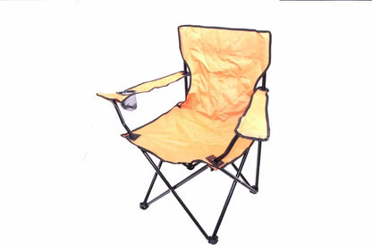 Linder Exclusiv Campingstuhl Mit Getränkehalter, Anglersessel Orange