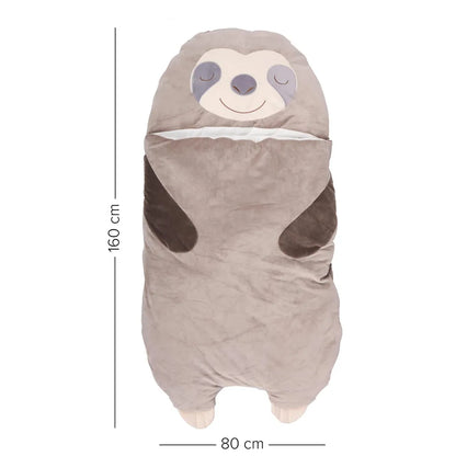 UNUS® Faultier Schlafsack Kinder Kuscheldecke Kinderschlafsack Mumienschlafsack
