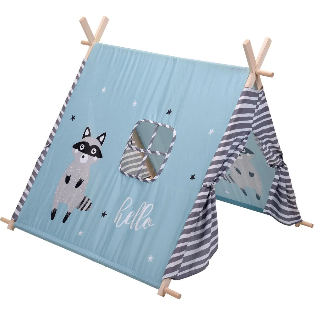  Kinderzelt WASCHBÄR/LAMA, 101x106x106 Cm - Home Styling Collection