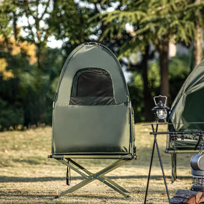  SoBuy® Feldbett 4in1-Zelt Mit Campingliege Schlafsack Luftmatratze Und Zubehör 1 Person OGS32-GR