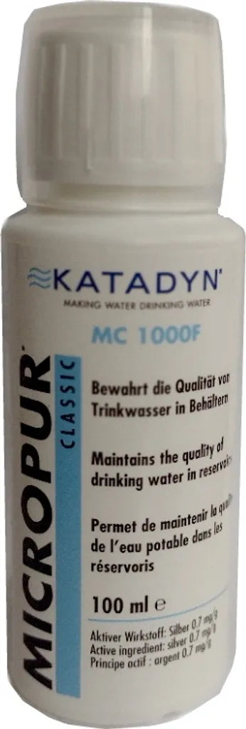  KATADYN Micropur Classic MC 1.000F - Trinkwasser Konservierung Silberionen - 100ml Flüssig - 1ml/10L
