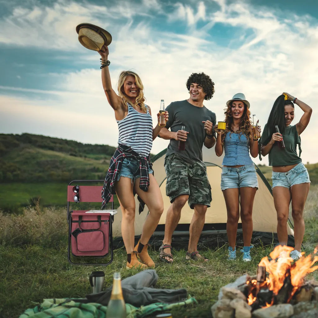  Relaxdays Roter Campinghocker Mit Lehne