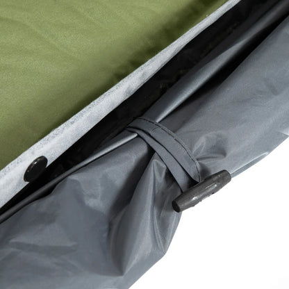  Outsunny Campingbett Mit Zelt Erhöhtes Feldbett Für 2 Person Kuppelzelt Mit Luftmatratze Inkl. Tragetasche Grau 200 X 146 X 159 Cm
