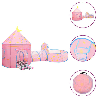  VidaXL Spielzelt Mit 250 Bällen Rosa 301x120x128 Cm