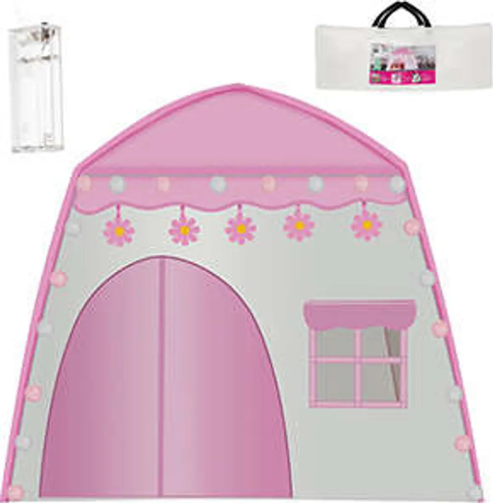  Kinderzelt Spielzelt Spielhaus Zelthaus Schloss Kinder LED-Lampen 17489