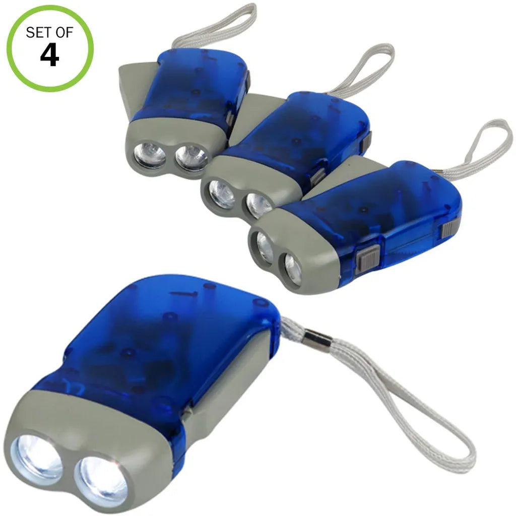  Hand Kurbel Taschenlampe, Keine Batterie-LED Helles Licht-Set/4: