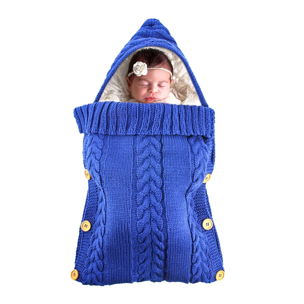  Meco Baby Winter Einschlagdecke Wickeldecke Soft Schlafsack Für Kinderwagen Babybett -Blau