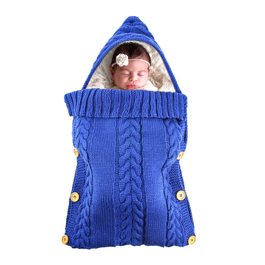  Meco Baby Winter Einschlagdecke Wickeldecke Soft Schlafsack Für Kinderwagen Babybett -Blau