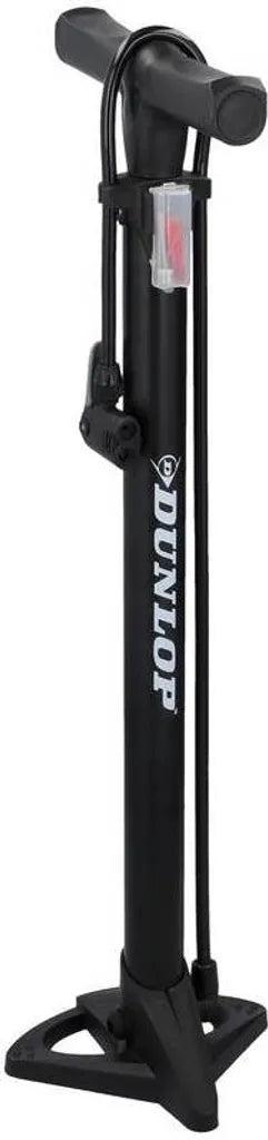  Dunlop Fahrradluftpumpe Für Alle Ventile, Tragbare Luftpumpe, Fahrradpumpe, Standpumpe, Schwarz