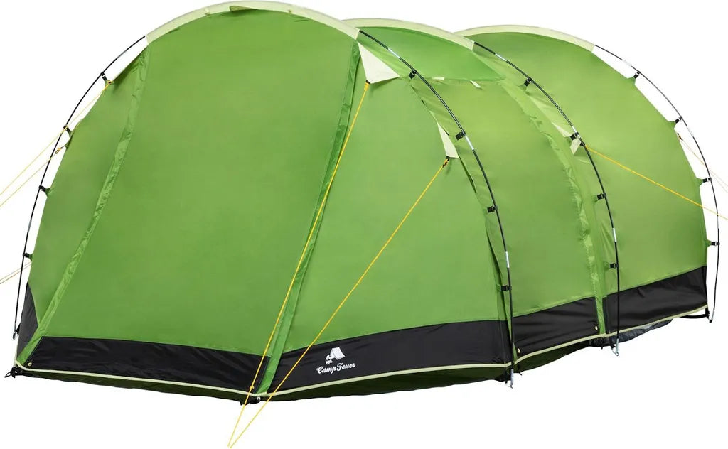  CampFeuer Zelt Super+ Für 4 Personen | Grün | Tunnelzelt 3000 Mm Wassersäule