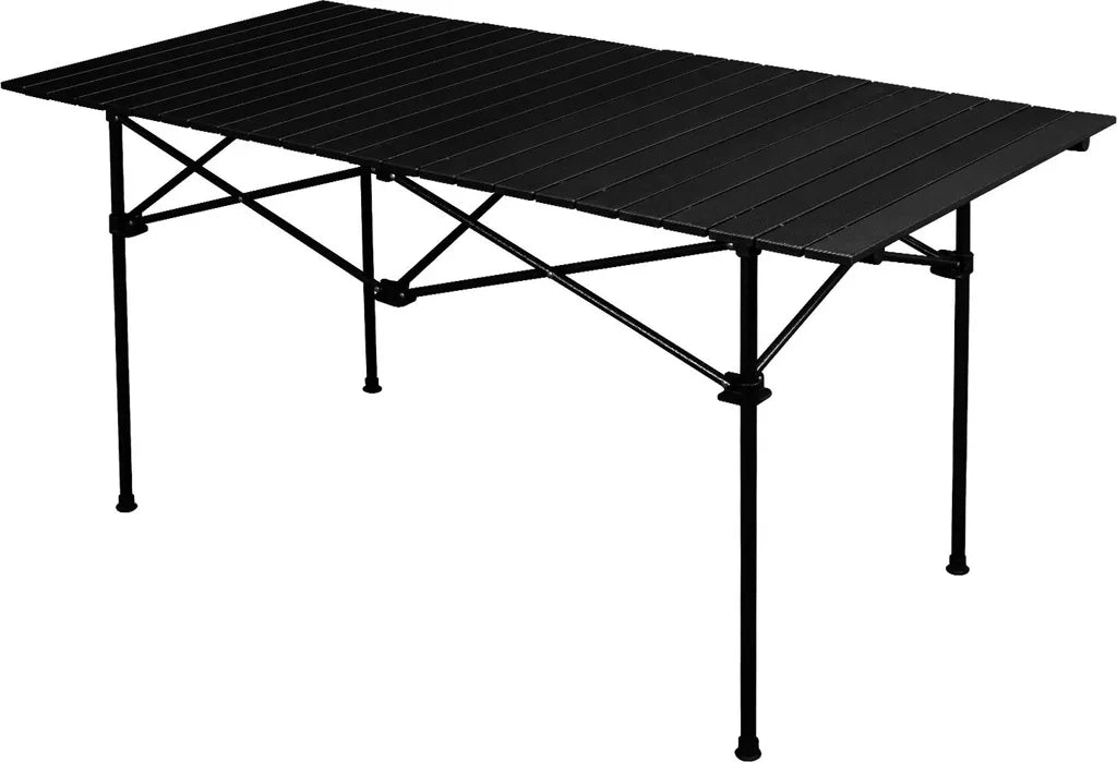  Klappbarer Campingtisch Esstisch Spieltisch Schwarz 1,40 Mtransportabel