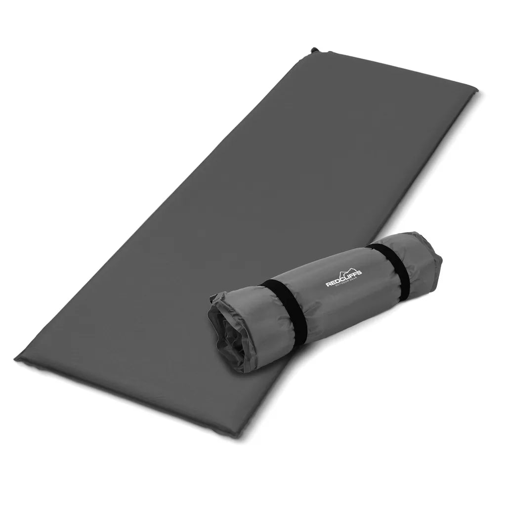  Toboli Isomatte Selbstaufblasend 180x50x2,5cm Grau Schlafmatte Leicht Für Camping Und Outdoor