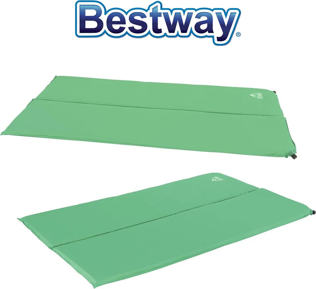  Bestway "Mondor X 2 Camp Mat" Selbstaufblasende Thermomatte, 186 X 110 X 4 Cm, 68057