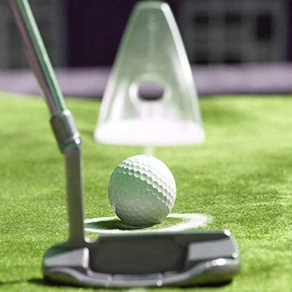  Pressure Putt Trainer Golf Putt Trainingshilfe Intelligente Putt Out Trainingshilfe Mit Parabolisch Gebogenem Design Passend Für Indoor Und Outdoor Golf Putting Cup Loch Übungshilfe Weiß