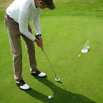  Pressure Putt Trainer Golf Putt Trainingshilfe Intelligente Putt Out Trainingshilfe Mit Parabolisch Gebogenem Design Passend Für Indoor Und Outdoor Golf Putting Cup Loch Übungshilfe Weiß