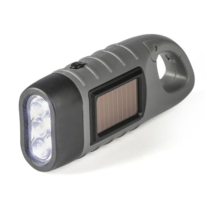  EASYmaxx Solar-Taschenlampe Mit Dynamo Kurbel