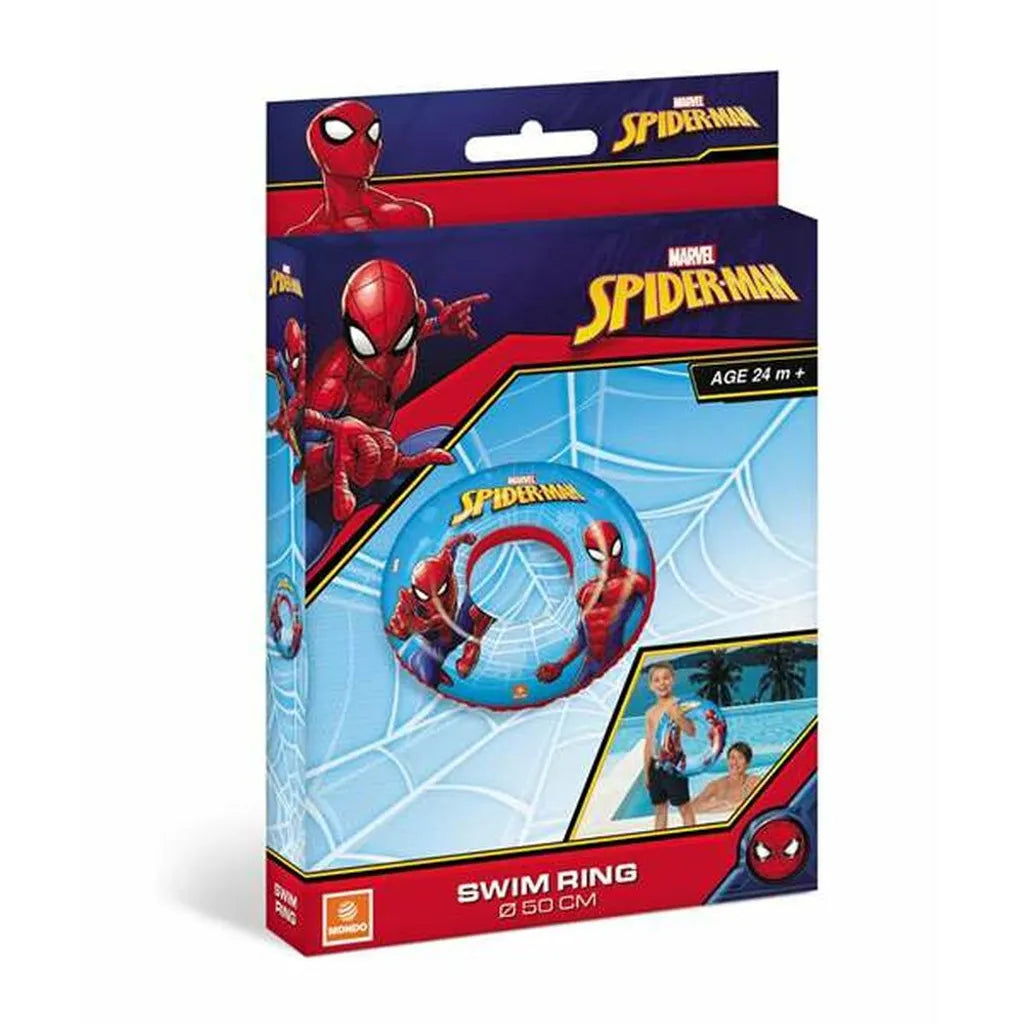  MONDO 16899, Mehrfarbig, Schwimmring, Ildung, Junge/Mädchen, Spider-Man, 50 Cm