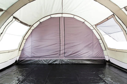  CampFeuer Zelt Relax6 Für 6 Personen | Oliv/Grau, Tunnelzelt 5000 Mm Wassersäule