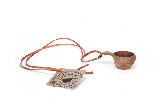  Kupilka Cup 1 Mit Lederschnur , Farbe:Original - Sandfarben