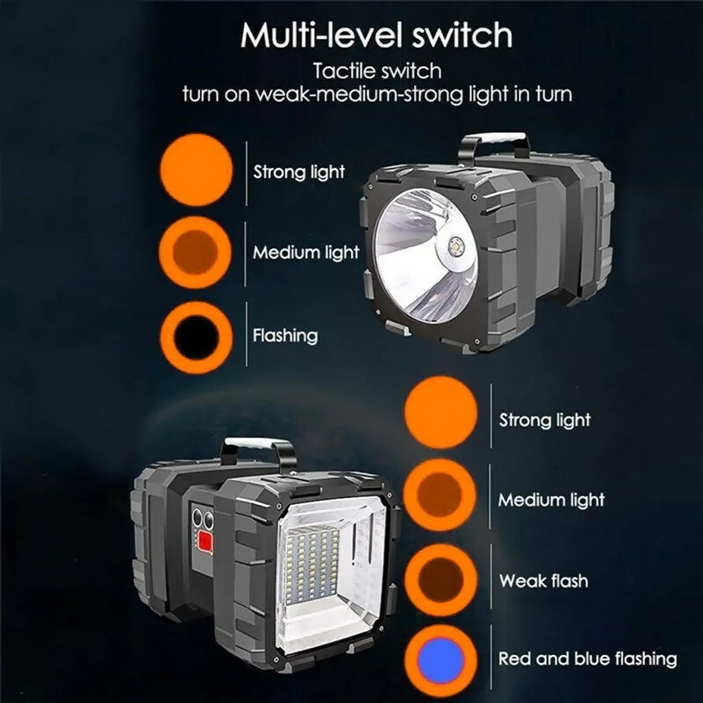  10W Tragbare Superhelle LED-Suchscheinwerfer Handscheinwerfer Taschenlampe Wiederaufladbar 17,5 * 10 * 10 Cm
