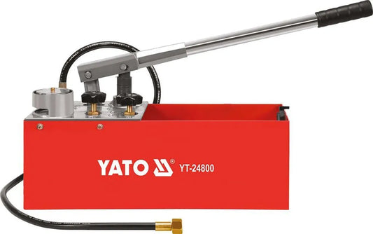 YATO Abdrückpumpe Druckprüfpumpe Druckprobepumpe Prüfpumpe Handprüfpumpe Für Druckprobe 12L 50 Bar 5MPA
