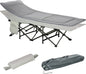  Outsunny Campingbett Klappbar Feldbett Klappbett Mit Kopfkissen Seitentasche Matratze Gästebett Bis 150 Kg Belastbar Reisen Outdoor Oxford Hellgrau 188 X 64,5 X 53 Cm