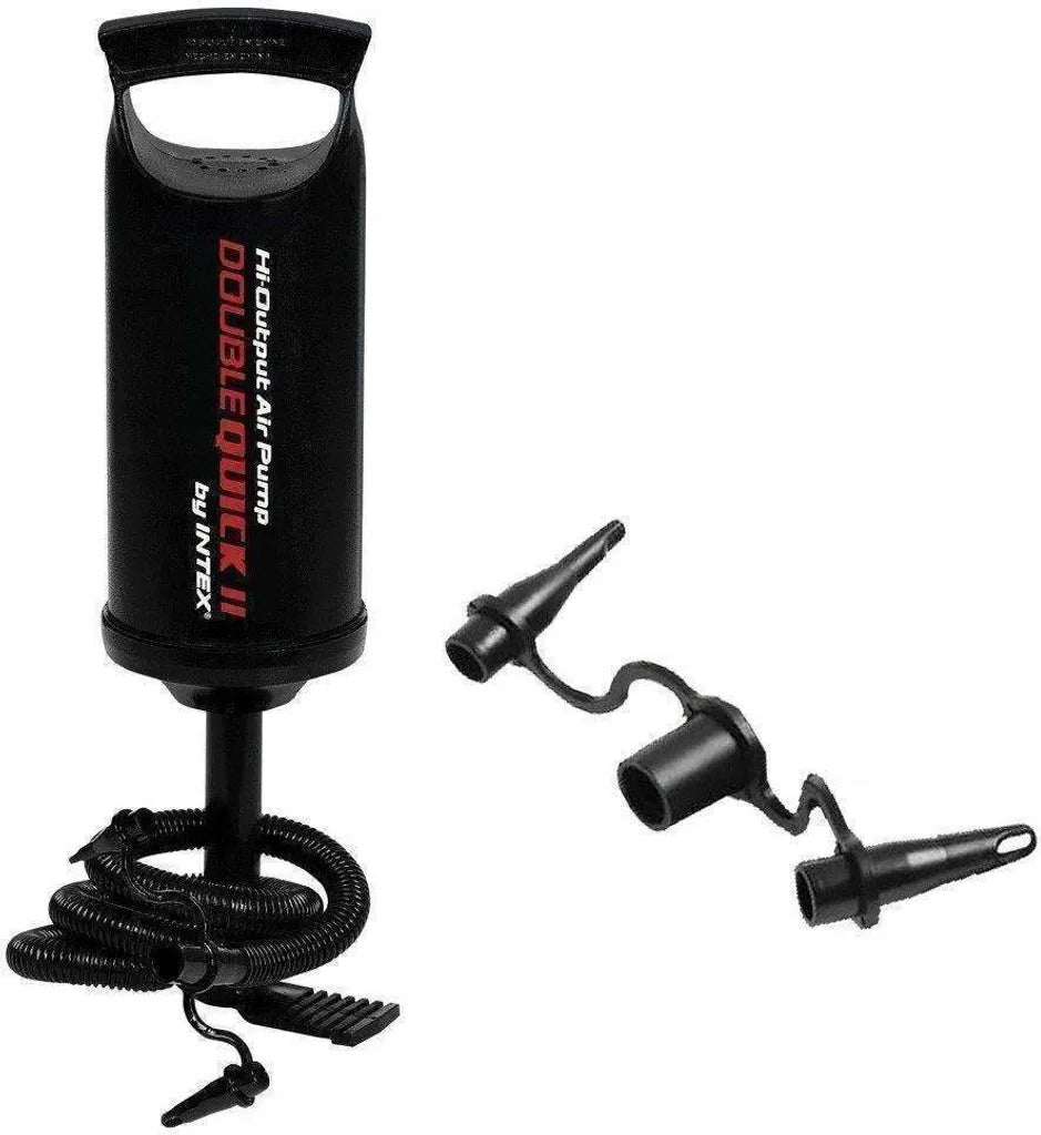  Intex Doppelhub Luftpumpe Double Quick II 36cm 6.7/8.5/18mm Adapter