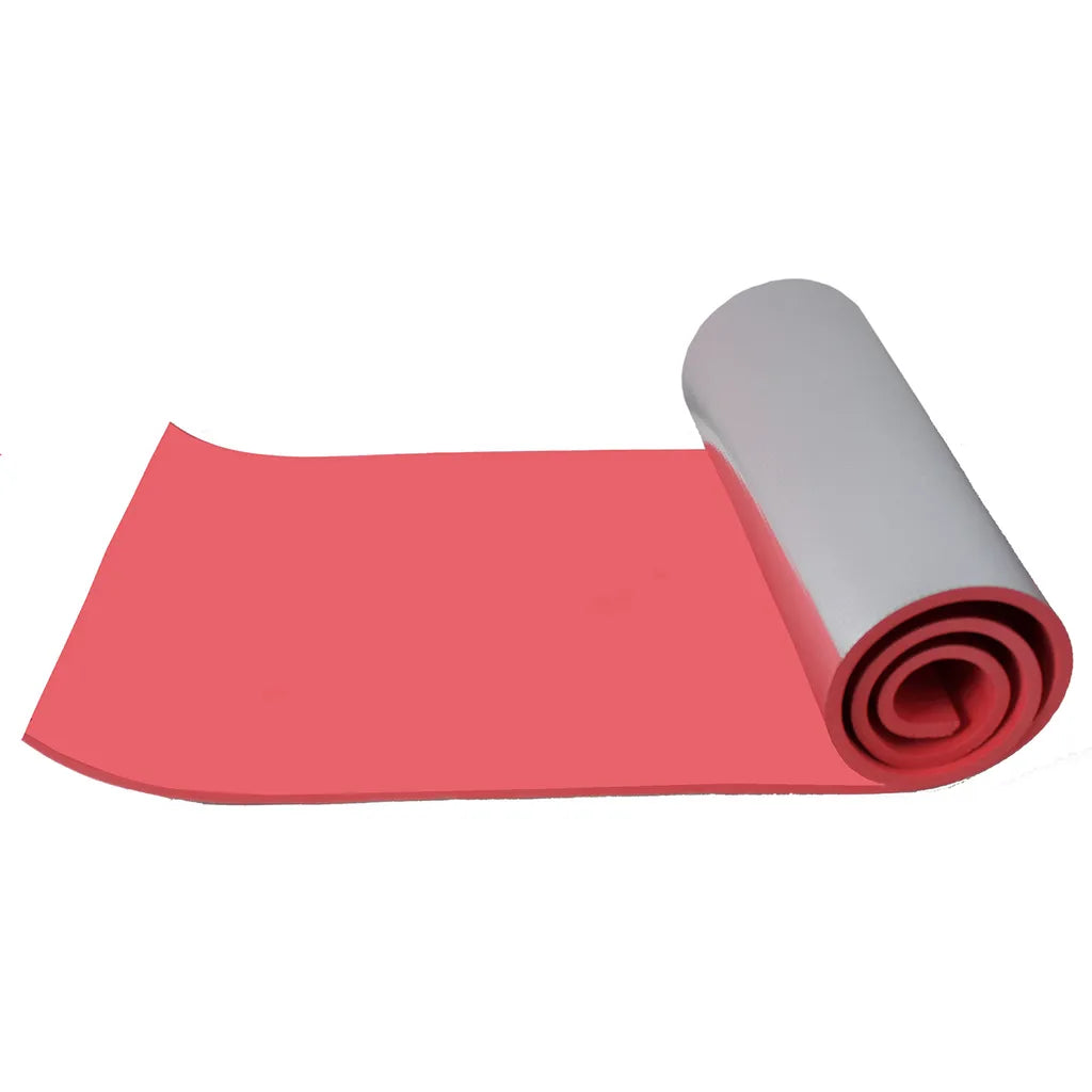  SPORTVIDA Isomatte Gymnastikmatte Alu Isolierungsmatte Camping Matte 180x50x1 Cm Rot