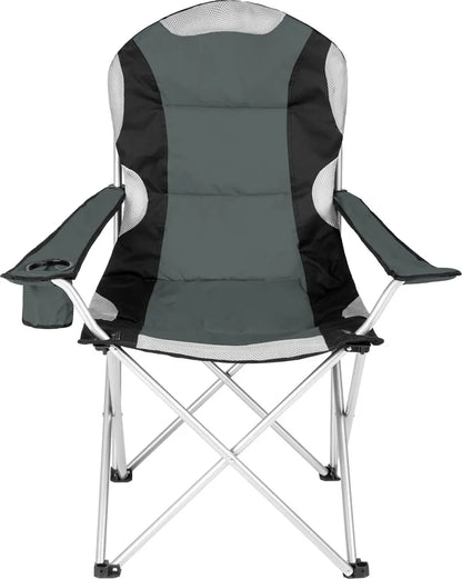  Tectake Campingstuhl Mit Polsterung - Grau