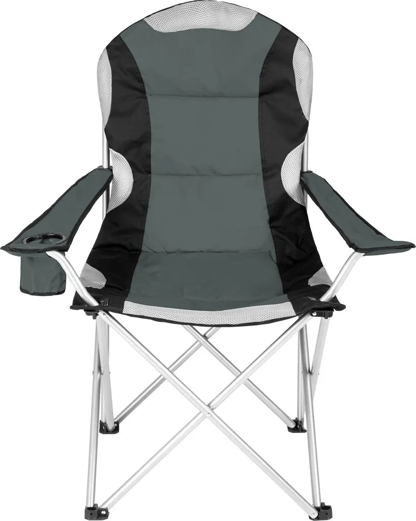  Tectake 2 Campingstühle Mit Polsterung - Grau