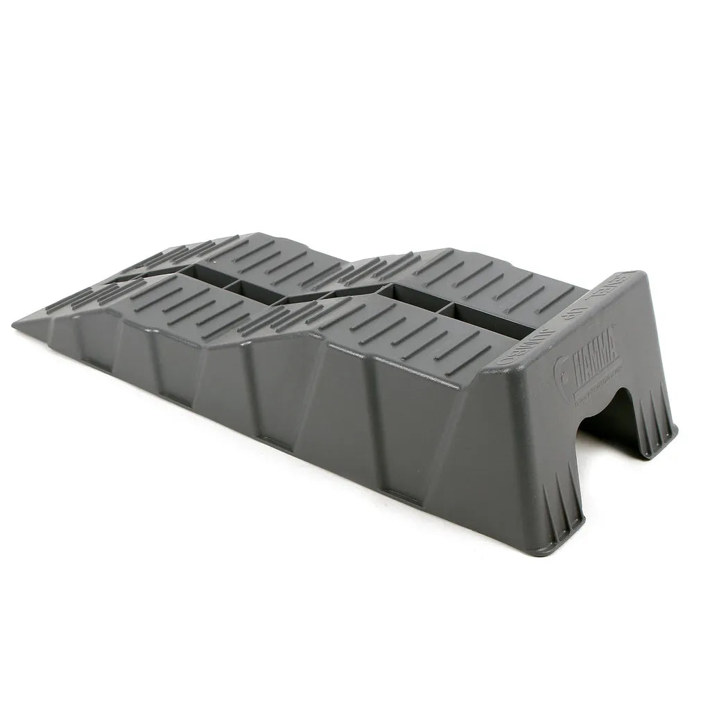 Fiamma Jumbo Stufenkeile, Auffahr-Keil 2er Set - Bis 5000 Kg, 58 X 6/11 X 14 Cm Für Wohnwagen Oder Wohnmobil