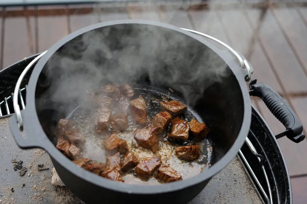  BBQ-Toro Dutch Oven DO9AX, 7,2 L Alpha Gusseisen Kochtopf, Gusstopf