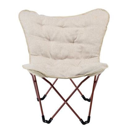  ProGression Butterfly Chair, Faltbarer Campingstuhl, Gepolsterter Klappstuhl Geeignet Für Strand Und Camping, Outdoor Loungesessel – 2,9 Kg, Beige