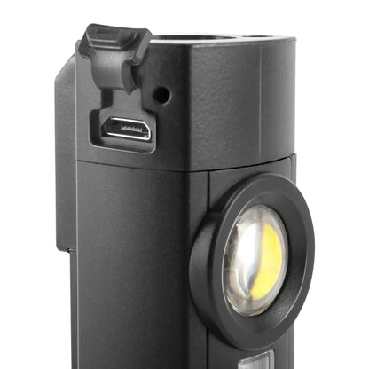  STAHLWERK LED Arbeitsleuchte 5 W Taschenlampe Werkstattlampe Mit 4 Leucht-Modi UV-Licht Akku USB