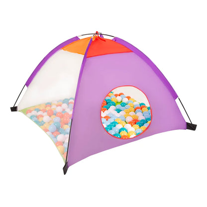  Selonis 3in1 Spielzelt Mit Tunnel Spielplatz Popup Bällebad Mit 900 Bälle Für Kinder, Mehrfarbig:weiß/gelb/orange/babyblau/türkis
