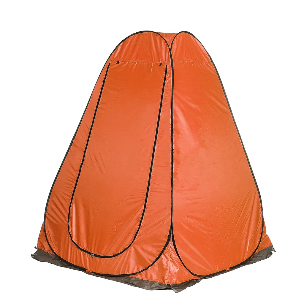  Duschzelt Toilettenzelt Umkleidezelt Camping Zelt Beistellzelt 150X150X190CM Orange