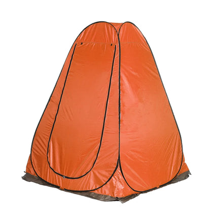  Duschzelt Toilettenzelt Umkleidezelt Camping Zelt Beistellzelt 150X150X190CM Orange