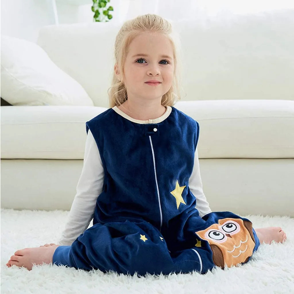  Baby Schlafsack Mit Füßen, Mädchen Und Junge Schlafstrampler Vierjahreszeiten,1-3 Jahre, L