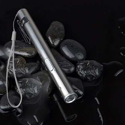  USB Mini Wiederaufladbare Taschenlampe Edelstahl Starkes Licht LED Medizinische Taschenlampen Tragbare Wasserdichte Lampe
