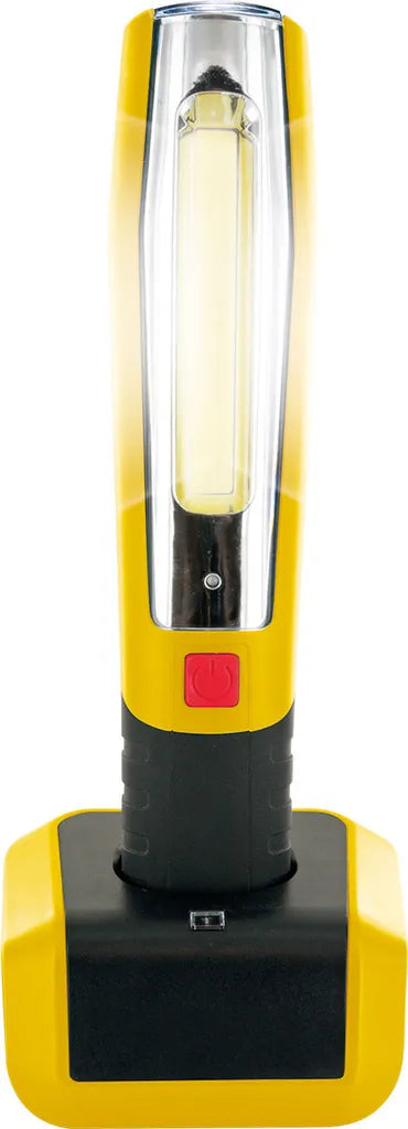  SCHWAIGER -FL1100 531- Notfall Lampe 2in1 Mit Hauptlicht Und Kopflicht, Magnethalter Und Ausklappbaren Haken Inkl. Ladestation Und Netzteil