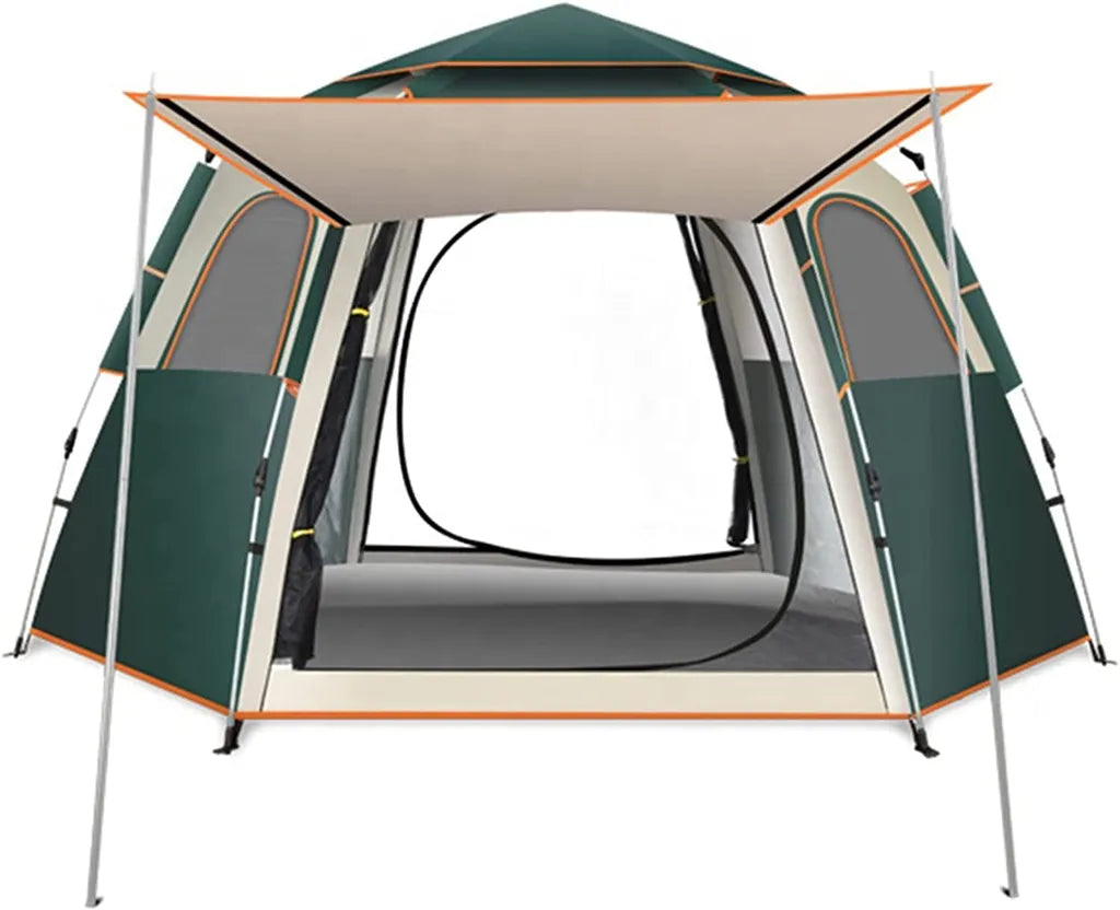  Hikeren Wurfzelt,Camping Zelt Automatisches Schnellaufbauzelt Pop Up Zelt Für 2-4 Personen Wasserdicht Winddicht Faltzelt Mit Abnehmbarer, äußerer Zeltplane Für Picknick Camping Berge Besteigen