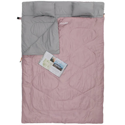  Doppelschlafsack 190+30x150cm Rose