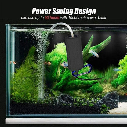  Mini USB Aquarium Luftpumpen Tragbare Sauerstoff Luftpumpen Stumm Energiespar Zubehör