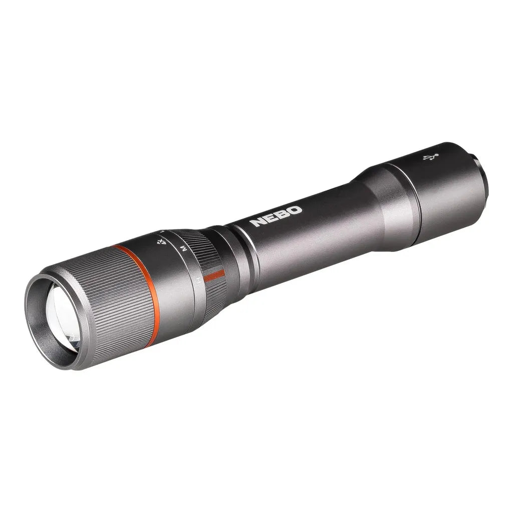  Herbertz Messer Solingen NEBO LED DAVINCI 2000 Taschenlampe Mit 2000 Lumen Anthrazit