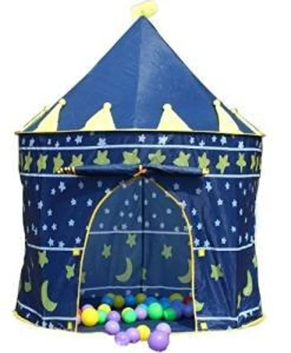  Prinz Oder Prinzessin Sommer Palast Schloss Kinder Kinder Spielen Zelt Haus Innen-oder Außenbereich Garten Spielzeug Wendy Haus Spielhaus Strand Sonne Zelt Jungen Mädchen (Blau Prinz)