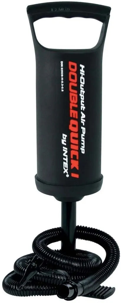  Intex Doppelhub Luftpumpe Double Quick I 29cm 3 Adapter 6.7/8.5/18mm