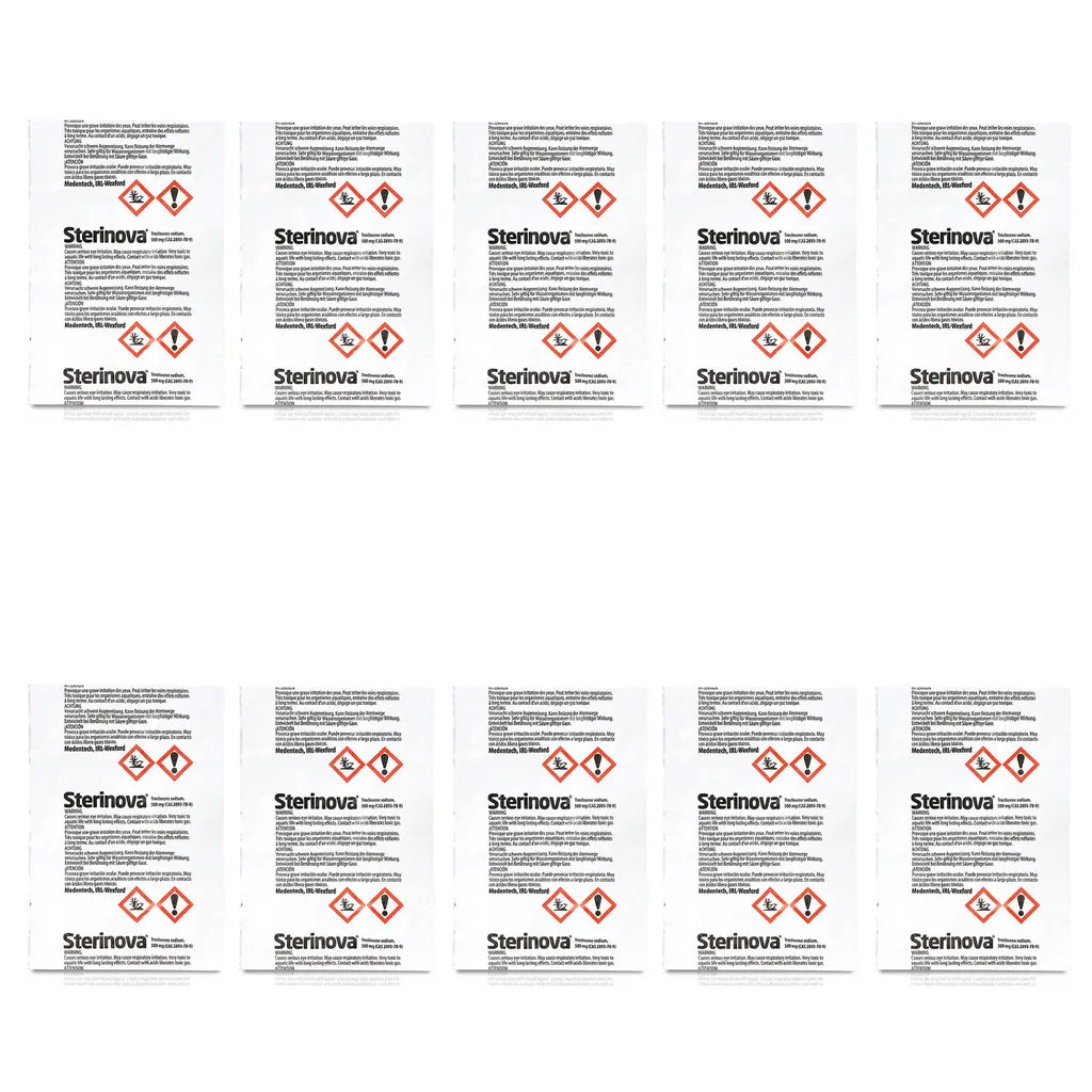  JB White Puritabs Sterinova 60x Wasser Rudergerät Tabletten Gegen Algen, Extra Konzentriert, Chlortabletten ZB Geeignet Für WaterRower, SportPlus, Skandika Wasserrudergerät (10 X 6)