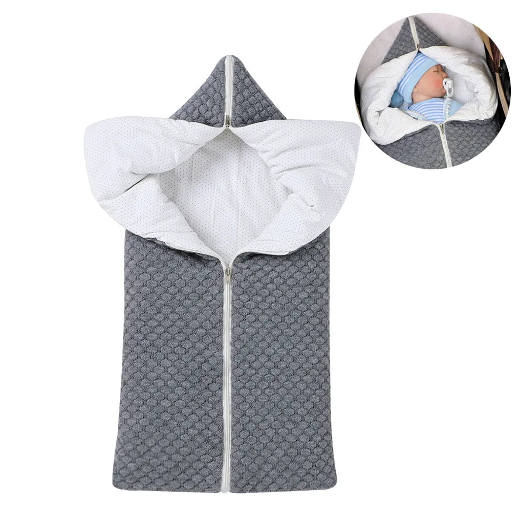 Neugeborenen Wickeldecke, Multifunktional Winter Warme Schlafsack Kinderwagen Decke Für 0-12 Monate Baby Jungen Oder Mädchen
