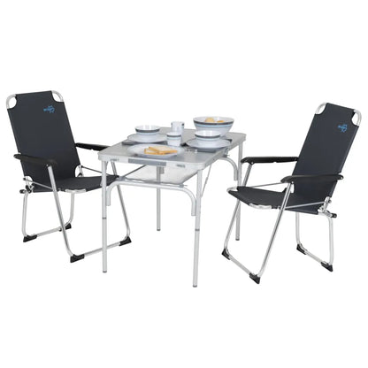  Bo-Camp Klappbarer Campingstuhl Copa Rio Classic Graphitgrau